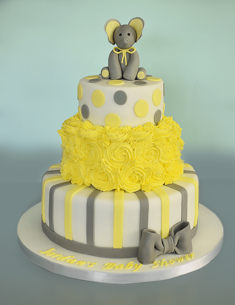 Three Tier Baby Shower Cake