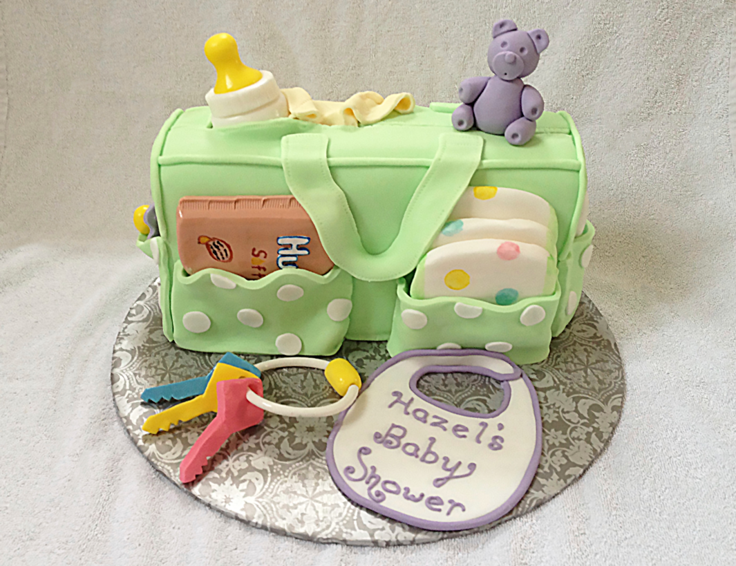 Changing Bag Baby Shower Cake