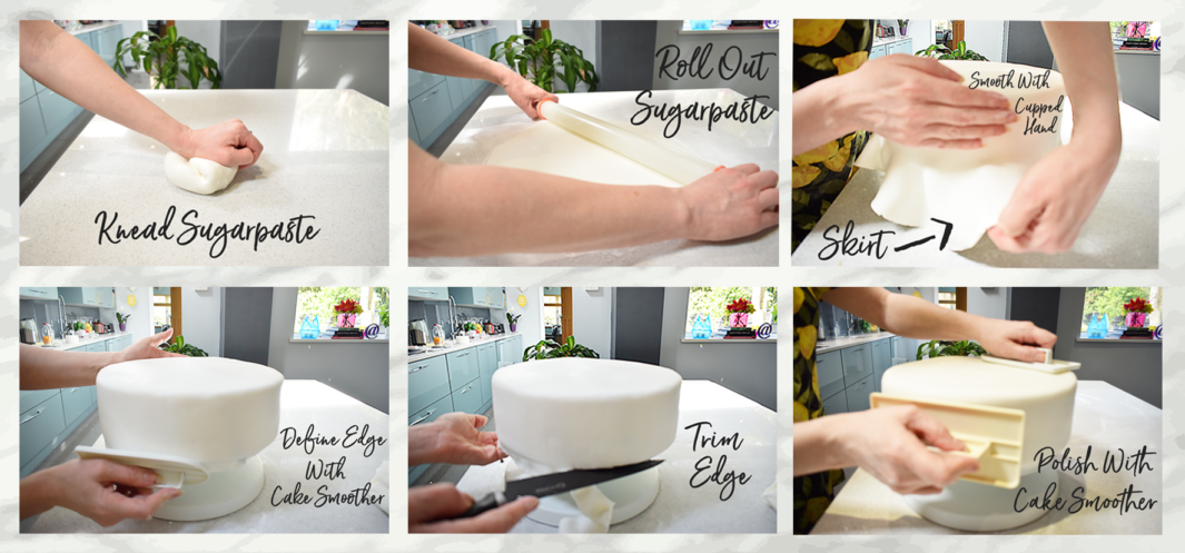 Three Tier Baby Shower Cake Step by Step Instructions 3