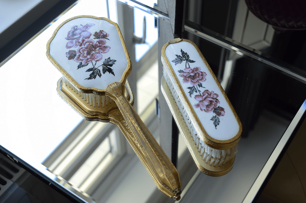 Charity Shop Vintage Dressing Table Set