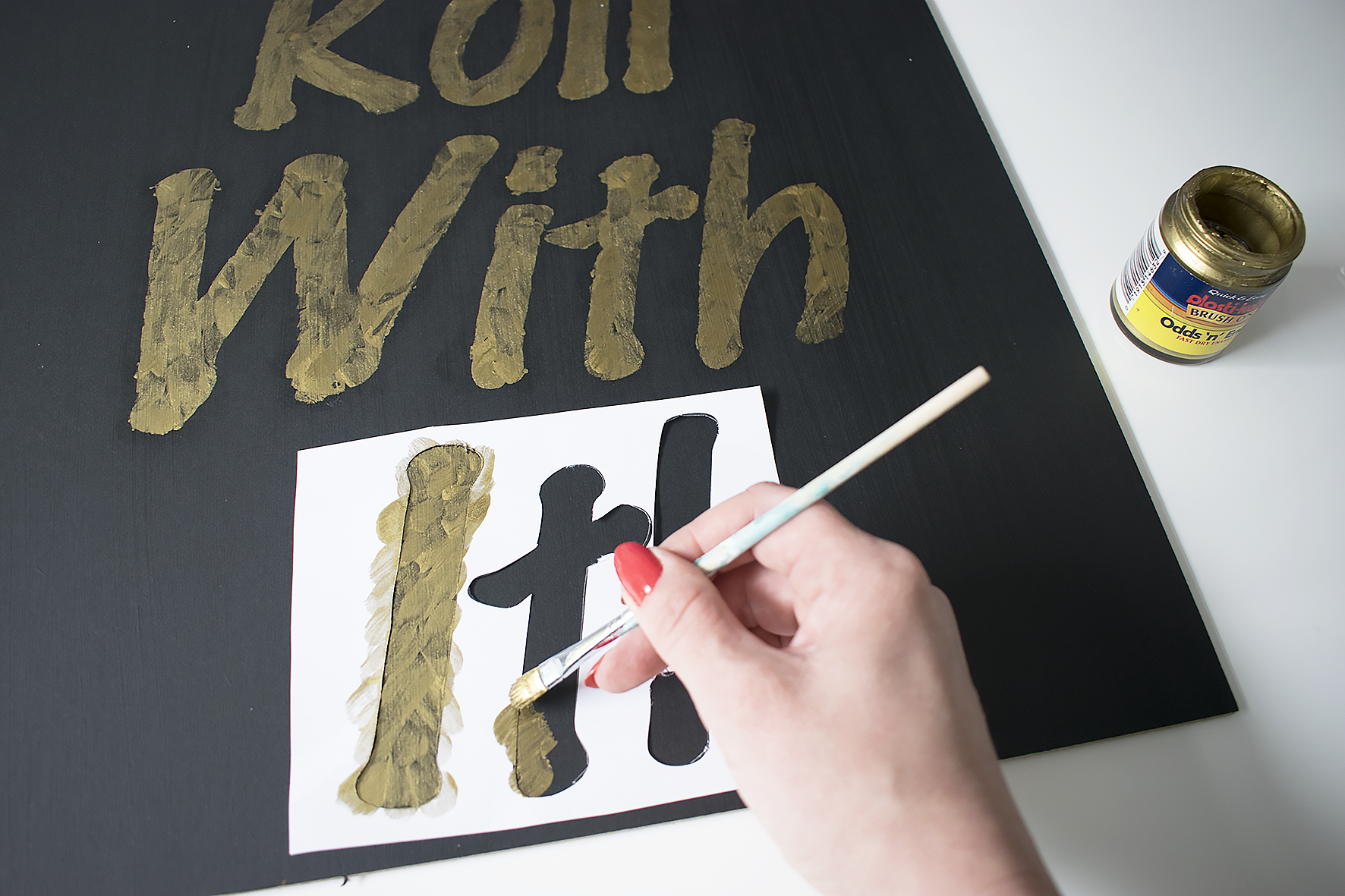 Paint stencil for wall art