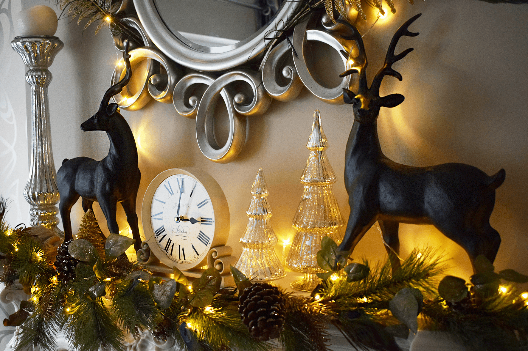 Christmas fireplace decoration ideas and inspiration