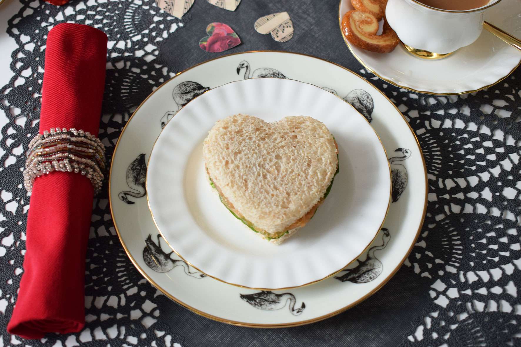 Valentine's Afternoon Tea Glam Table Decorations