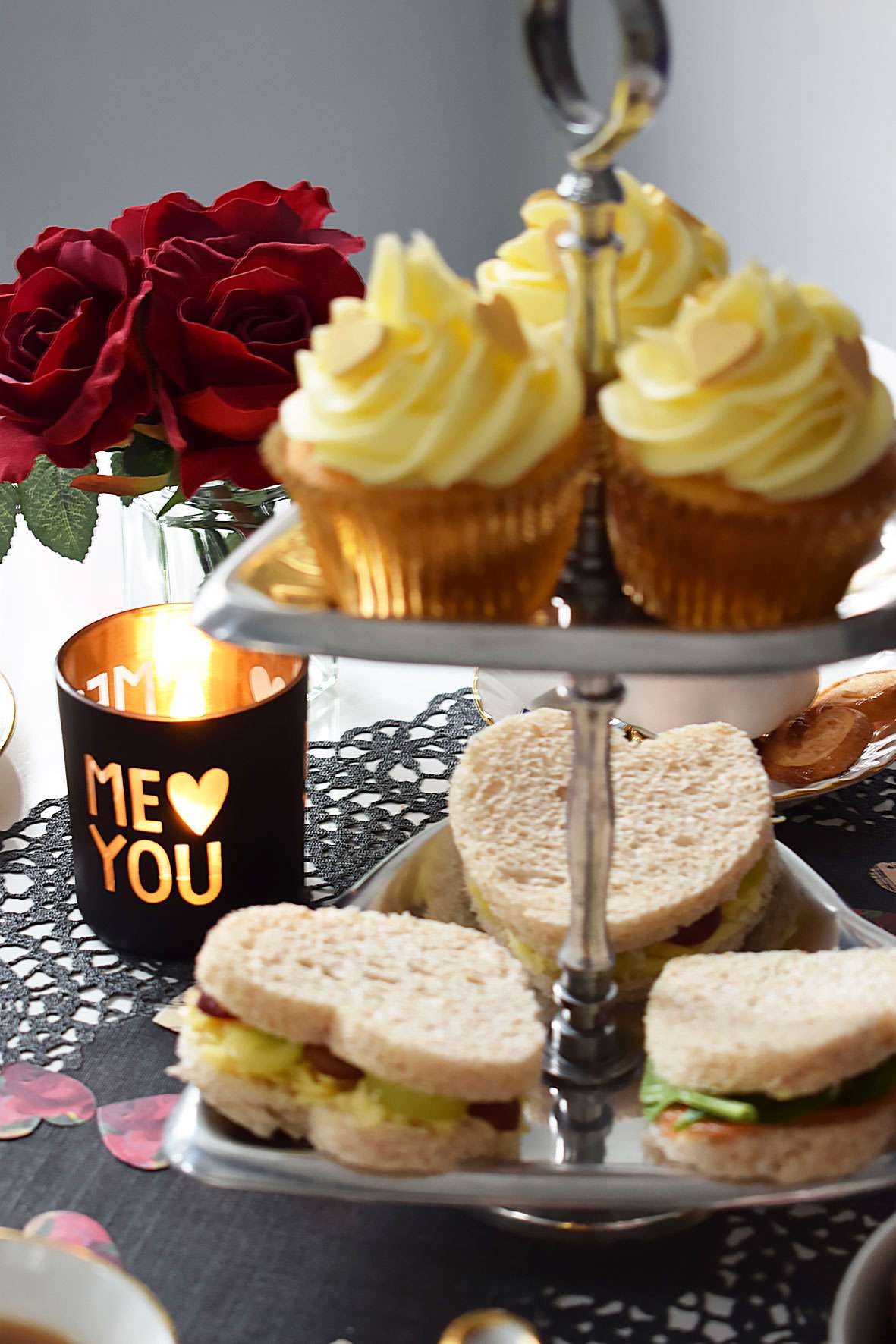 Valentine's Afternoon Tea Glam Table Styling