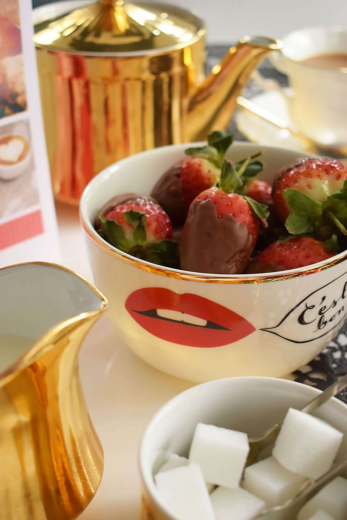 Valentine's Afternoon Tea Glam Table Decorations