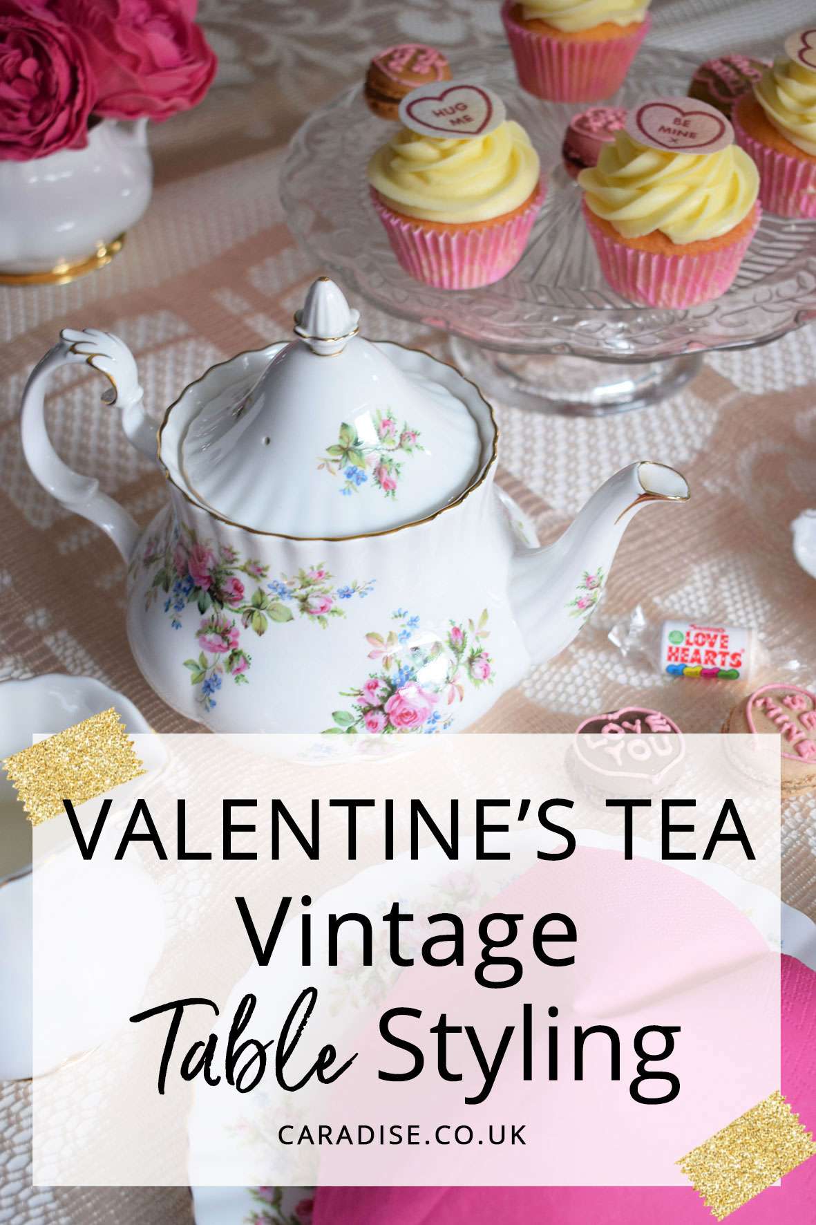 Valentine's Afternoon Tea Table Styling