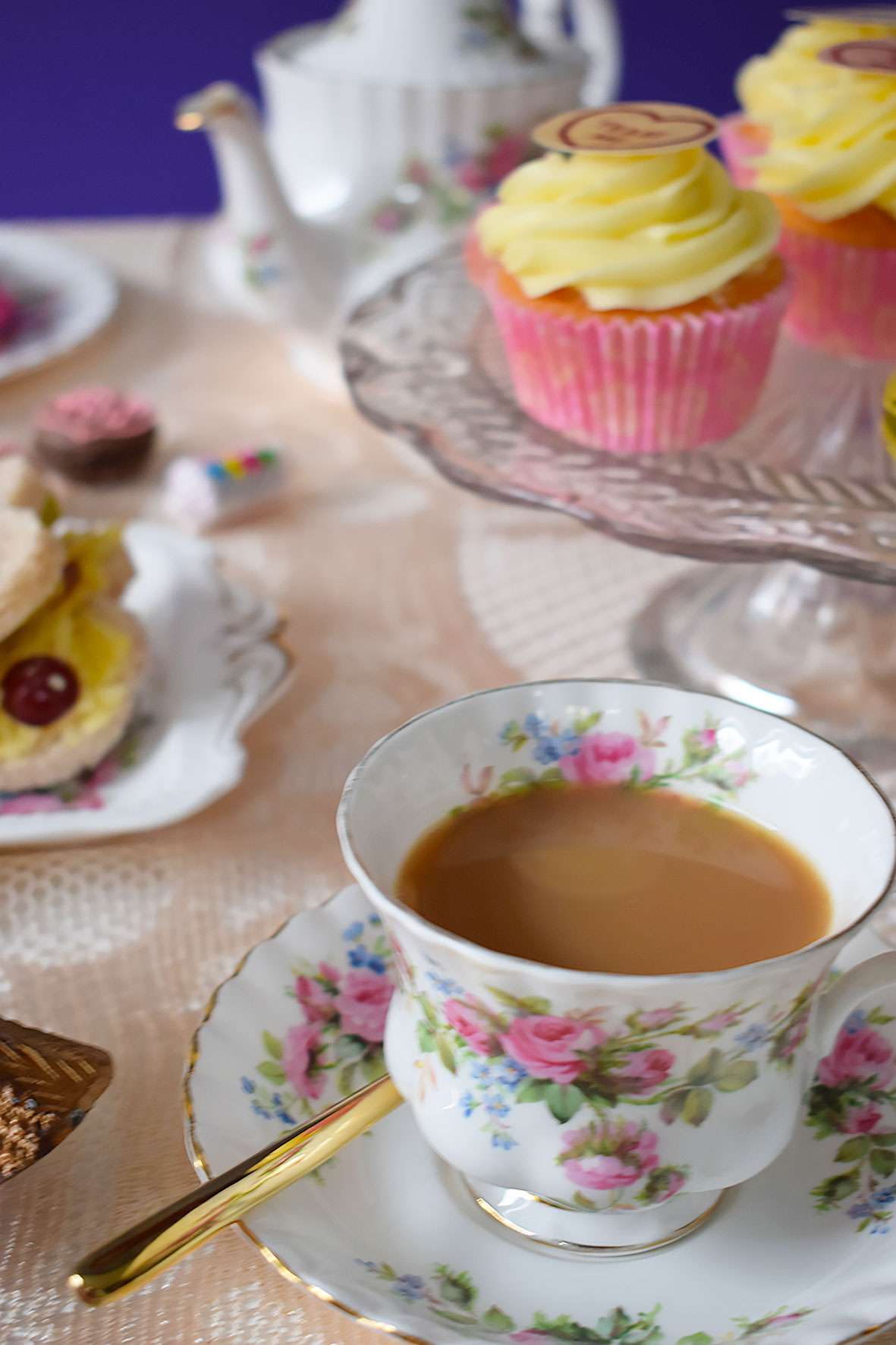 Valentine's Afternoon Tea Vintage Table Styling