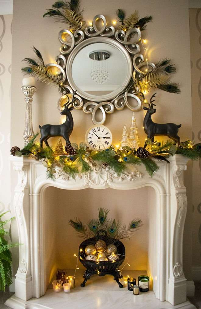 Christmas fireplace