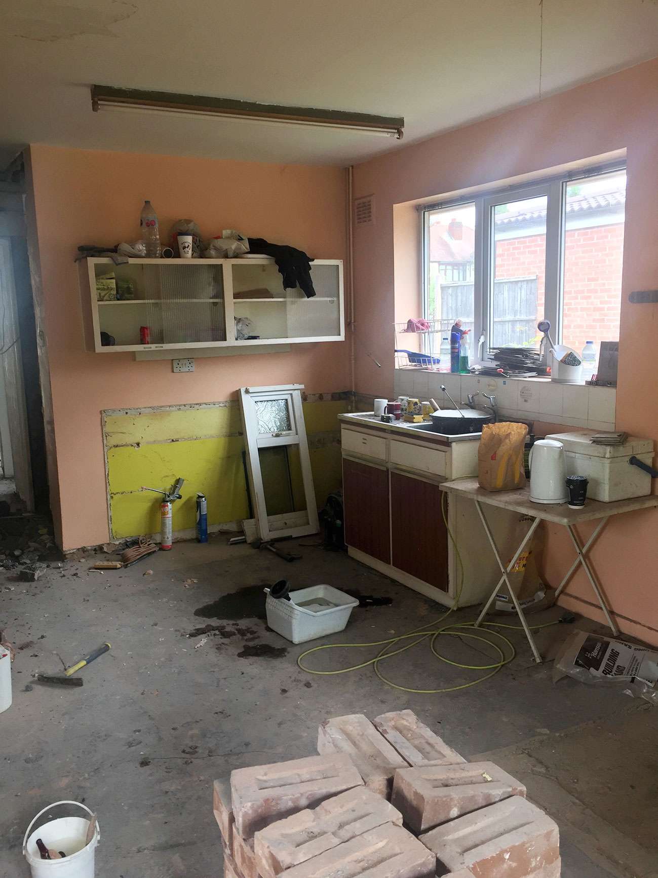 Kitchen in renovation process.