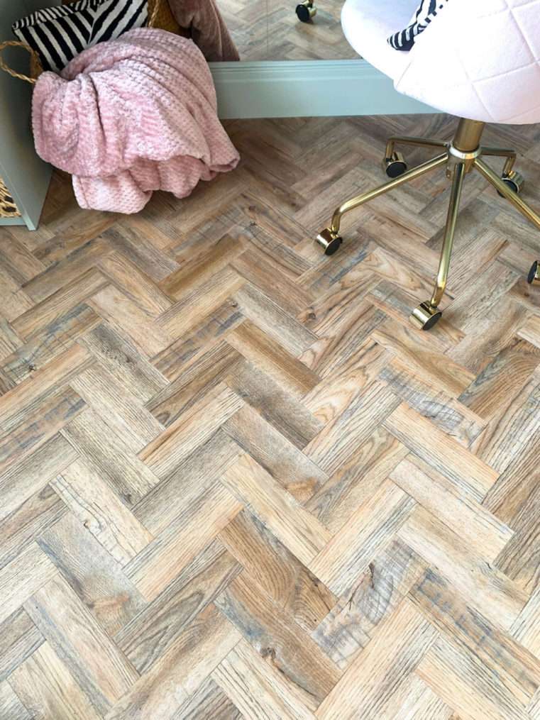 Herringbone Parquet flooring.
